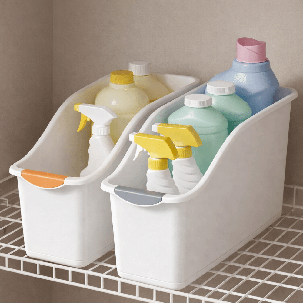 2pcs%20Durable%20Large%20Capacity%20Curved%20Storage%20Box%20Space%20Saving%20Plastic%20Under%20Sink%20Organizer%20Anti-slip%20with%20Handle%20Cabinet%20Organizer%20Bathroom%20-%20Image%203