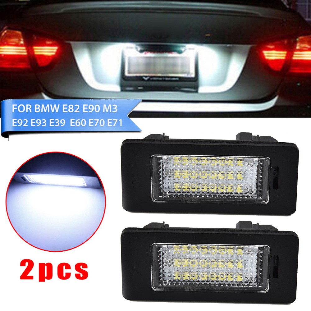 Stylish led license plate lights for bmw e90 m3 e92 e70 e39 f30 e60 e61 e93