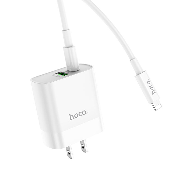 Củ sạc nhanh Hoco C80 20w (QC 3.0, PD) 2 cổng sạc cho iphone