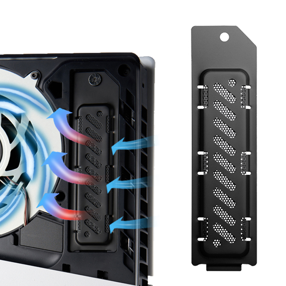 【Versatile】 Quiet Cooler Fan for PS5 Slim Console with Adjustable Speed Efficient Cooling System with USB 3.0 Port for Playstation 5 Slim.