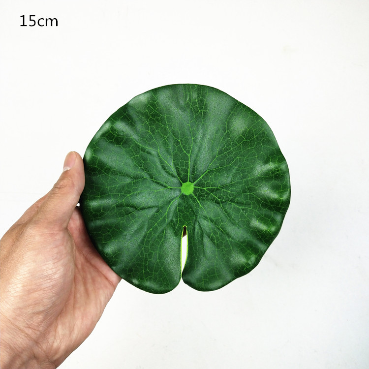 1 Pcs Simulation Lotus Leaf Artificial Lotus Garden Pond Water Artificial Floating Water Lily Leaf Flower Decoration Plant Lily leaf Floati Pool Decoration