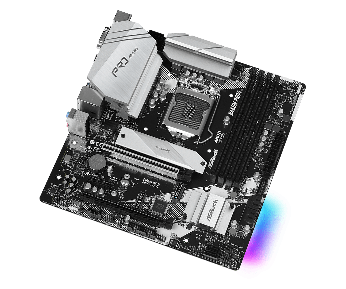 ASRock B460M PRO4, 4DDR4, 6SATA3, G Intel Motherboard | Lazada