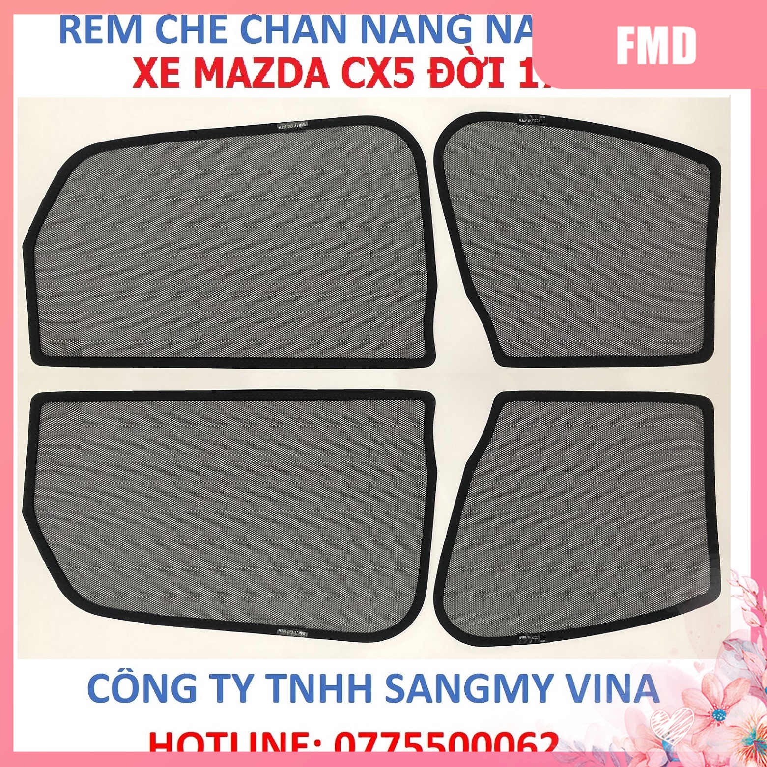 rèm che chắn nắng nam châm xe mazda cx5 đời 2017-2021