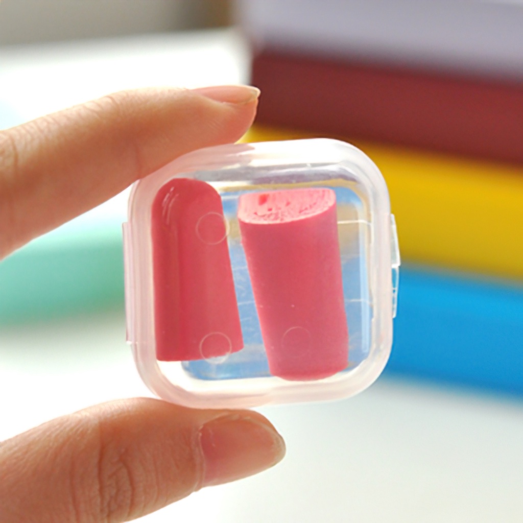 2 PCs multifunctional waterproof noise proof ear plugs with removable plastic case for long time convenient-Lumbley
