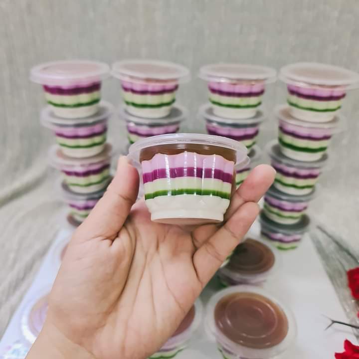 100 Ly Hoa Mai Đựng Rau Câu - Bánh Plan - Pudding 408