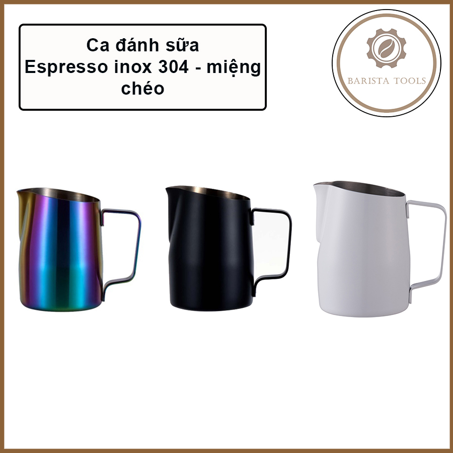 Ca đánh sữa mũi xiên espresso  Dụng cụ Barista
