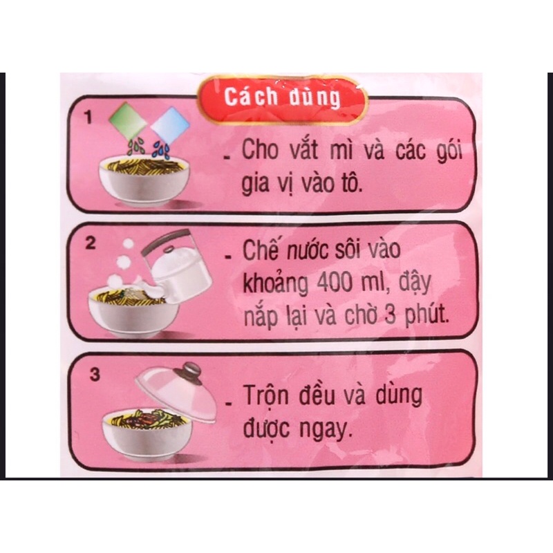 Combo 5 Gói Mì hảo hảo tôm chua cay gói 75g