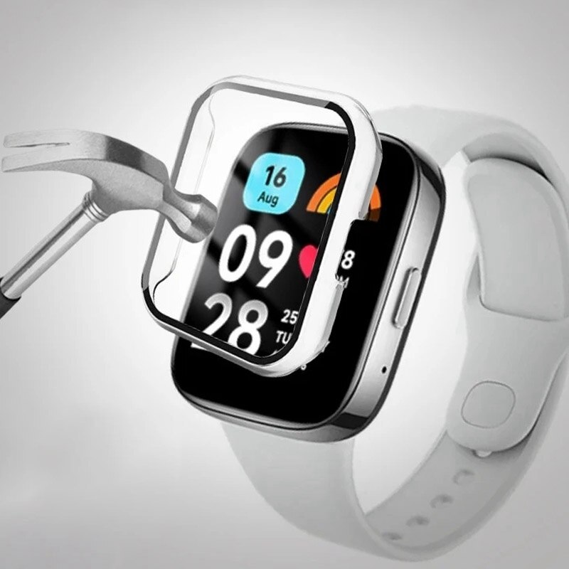 PC cứng + Vỏ bảo vệ màn hình cho Xiaomi Redmi Watch 4 / Redmi Watch 3 Active Full Cover Bảo vệ màn hình Ốp lưng cho vỏ Redmi Watch 3