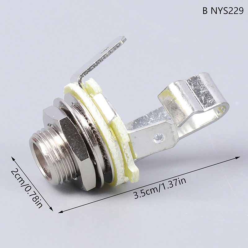 REAN%20TRS%20Stereo%206.35mm%20Metal%20Female%20Jack%203%20Pole%20NYS230%20Audio%20Panel%20Mounting%20Socket%201/4"%20TS%20Mono%20Jack%20PCB%20Socket%20NYS215%20-%20Image%206