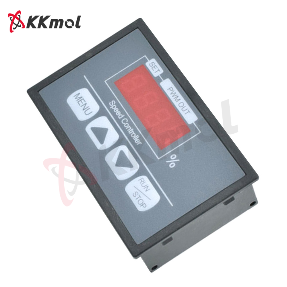 KKmol DC6-60V DC PWM Motor Speed Regulator Power Controller with LED Digital Display Slow Start/Stop Revolving Speed Time Adjustable