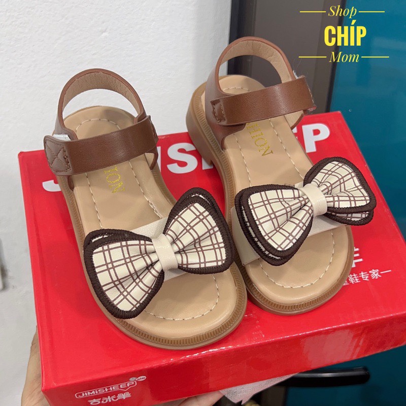 sandal nơ dễ thương cho bé gái