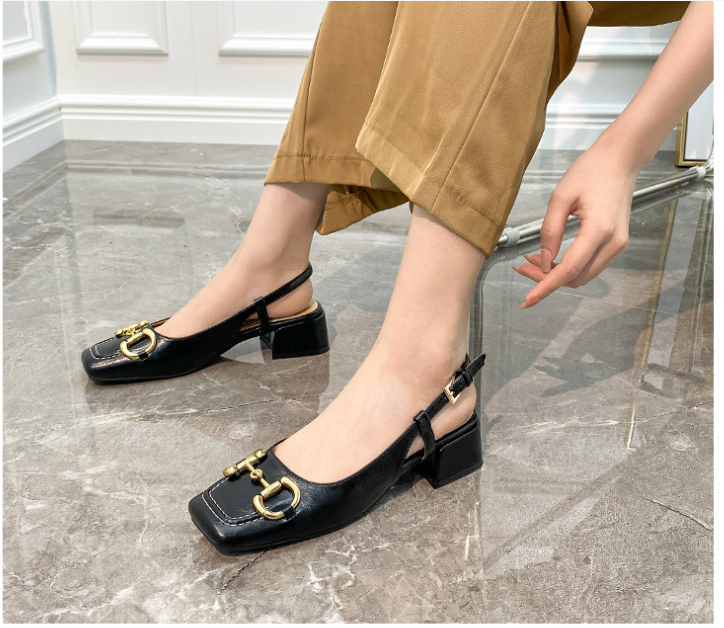 giày 3p thấp khóa sau da mềm