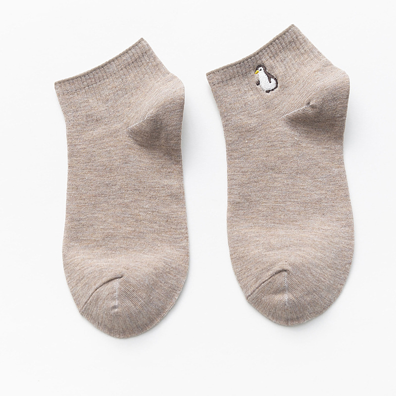 Harajuku Women Socks Kawaii Cute Funny Embroidery Animal Cotton Socks Unisex Happy Casual Streetwear Warm Girl Socks