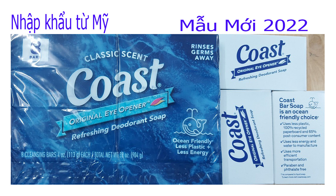 [HCM]Combo 2 cục xà bông cục Coast 113g  - Mỹ