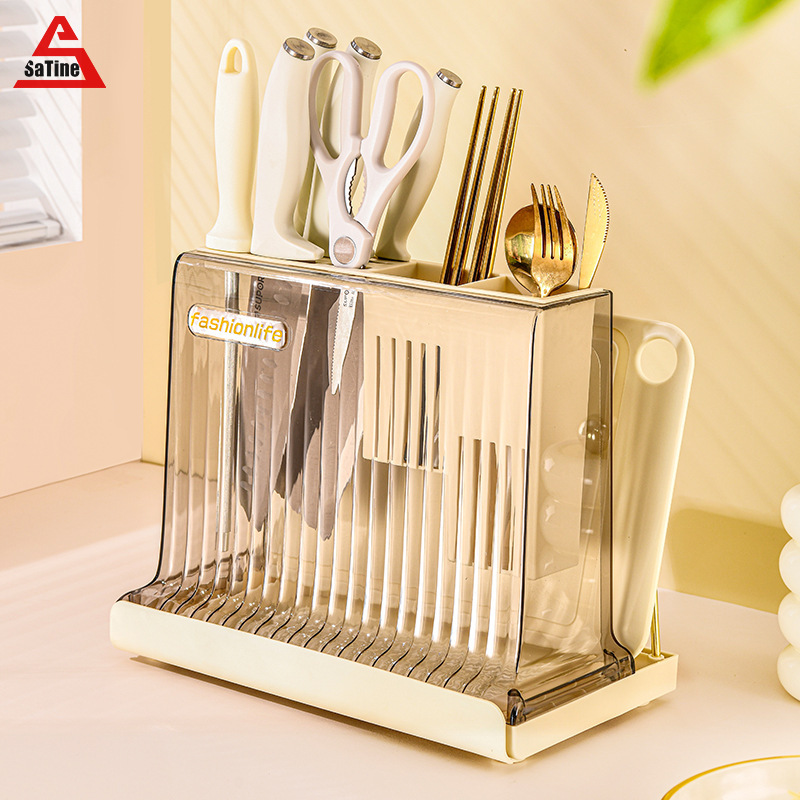 Household chopping block rack table tableware storage rack chopsticks spoon storage box kitchen multifunctional tool rest rack