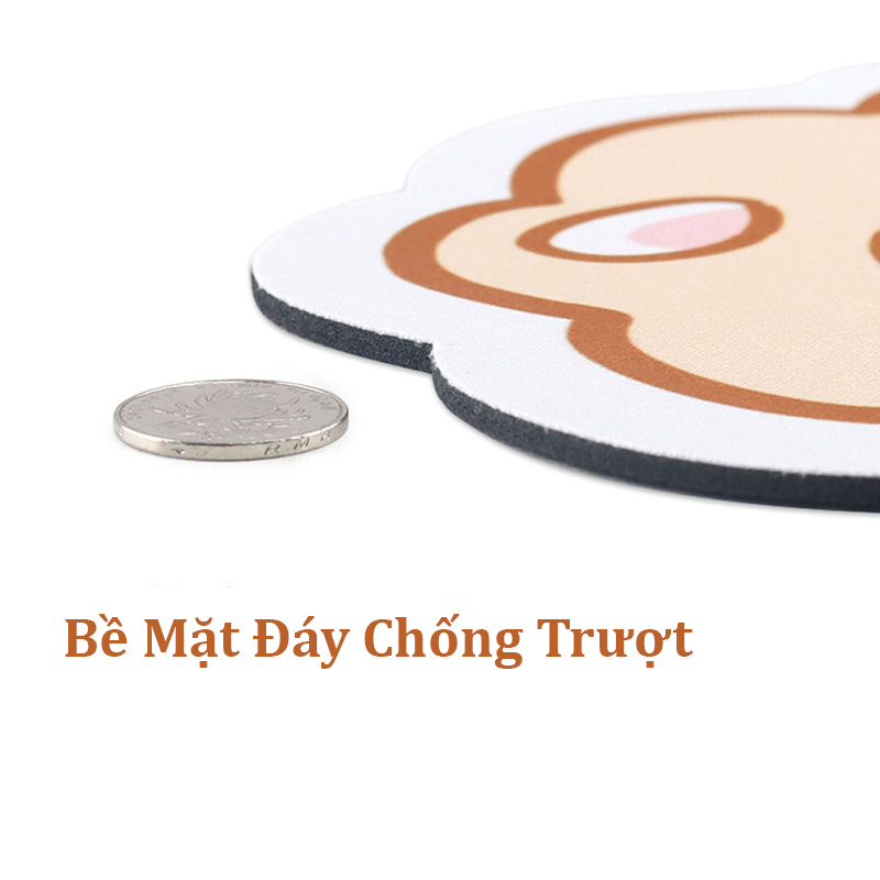 Lót Chuột Hình Thú Hoạt Hình Dễ Thương Chất Liệu Cao Su ( In Đẹp Sắc Nét Cute Đế Chống Trượt, Lót Chuột Giá Rẻ )
