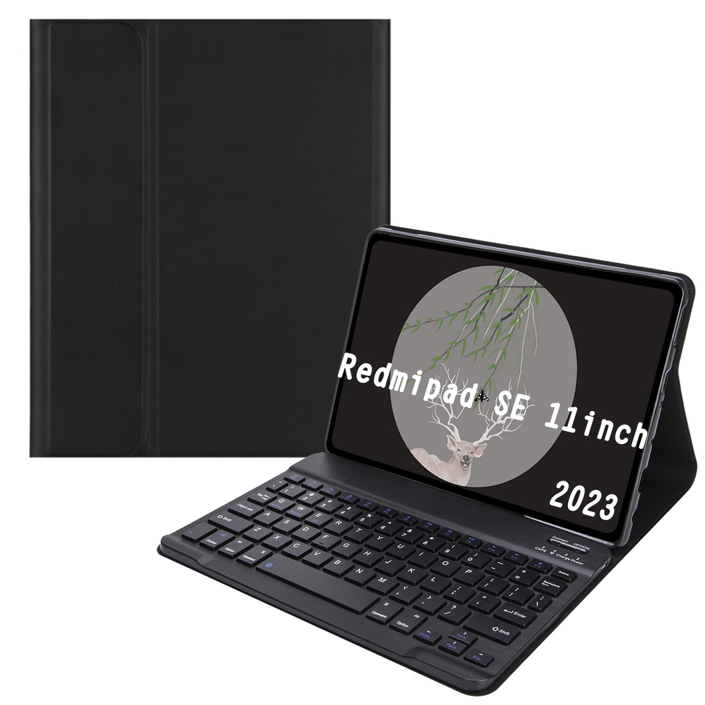Smart Keyboard Case For Xiaomi Redmi Pad SE 11'' 2023 Tablet Bluetooth Keyboard Protective Cover Case