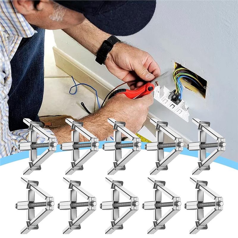 Junction Box Patch Kit Concealed Junction Box Repair Kit, Back Box Repairer Clip - 86/118 Type ...