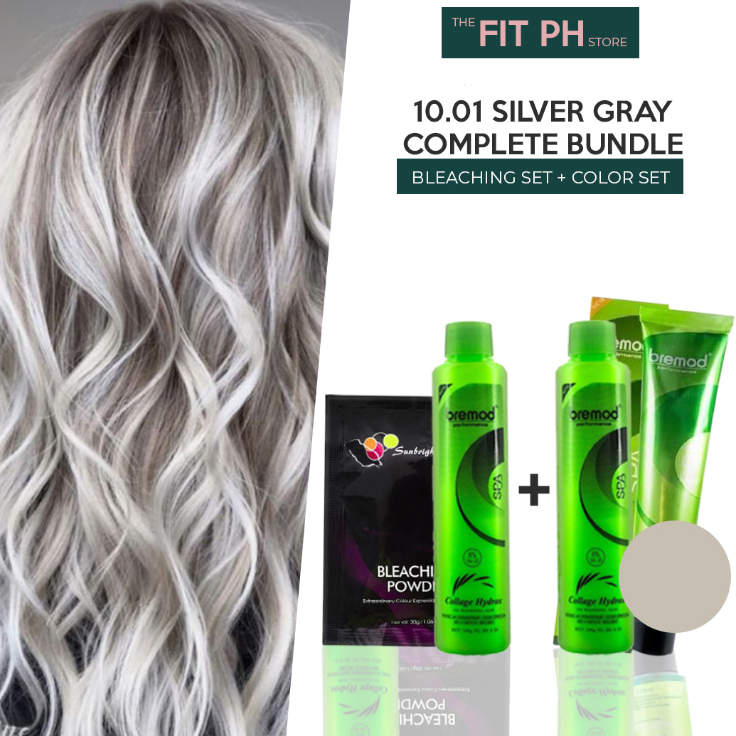 SILVER GRAY COMPLETE BUNDLE! Bremod Hair Color & Hair Bleaching Set |  Lazada PH