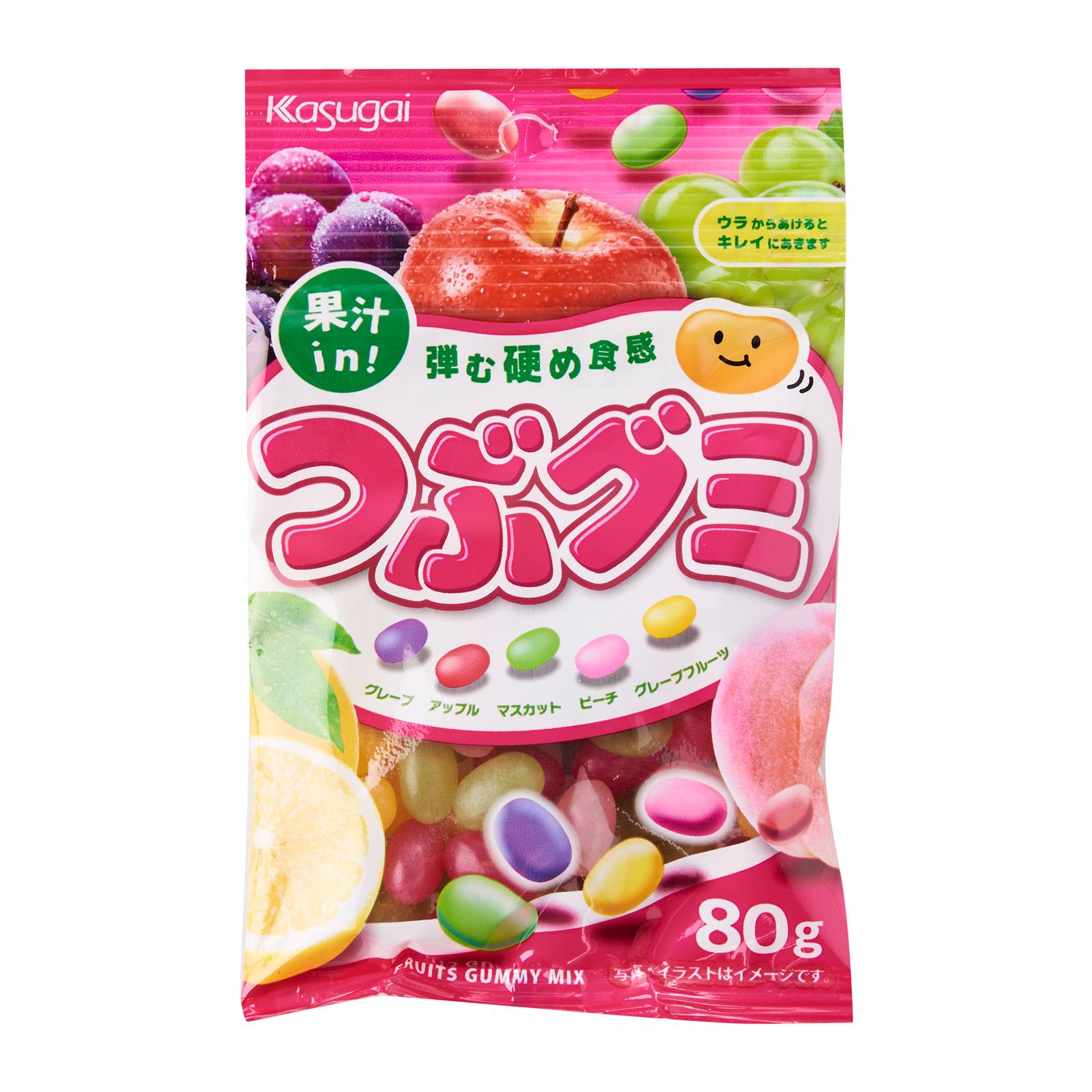 Kirei Kasugai Tsubu Gumi Japanese Assorted Fruit Flavored Jelly Beans ...