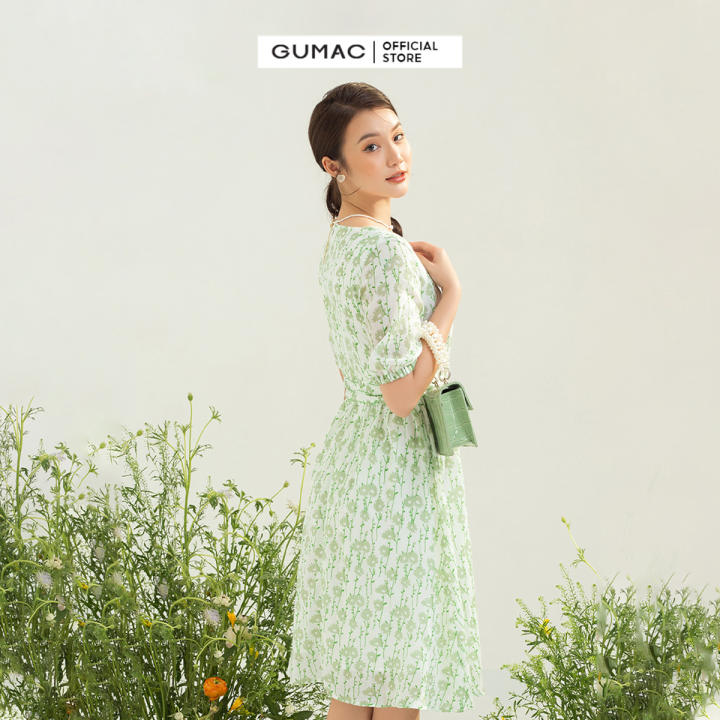 Đầm xòe nữ thời trang GUMAC thiết kế vải xô in mềm mát – eo buộc dây điểm nhấn DC03021 – Gumac ,SKU : 1726295667_VNAMZ-7694508428 >>>🇻🇳 Top1Vietnam 🛒>>> lazada.vn 🇻🇳🇻🇳🇻🇳🛒🛍🛒