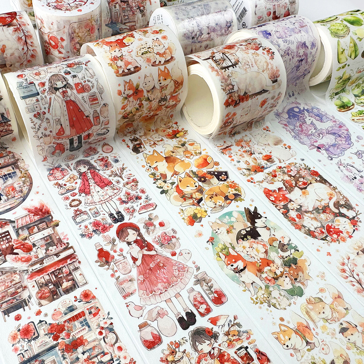 %E3%80%90The%20Quiet%20Page%E3%80%91Cute%20Girl's%20Daily%20Life%20Masking%20Washi%20Tape%20Kawaii%20Cat%20Dog%20Decorative%20Adhesive%20Material%20Sticker%20Diy%20Label%20Album%20Diary%20Scrapbooking%20-%20Image%203