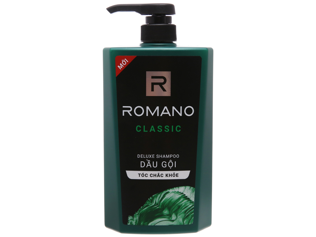DẦU GỘI ROMANO CLASSIC 650G XANH LÁ