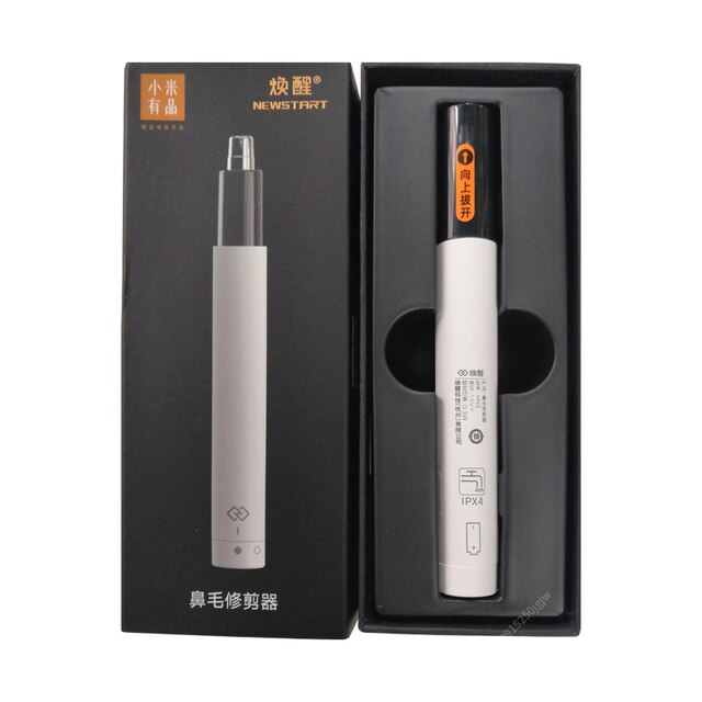 ZZOOI Xiaomi Electric Nose Hair Trimmers HN3/HN1 Mini Ear Nose Trimmer Black Waterproof IPX7 Waterproof Safe Portable Minimalist