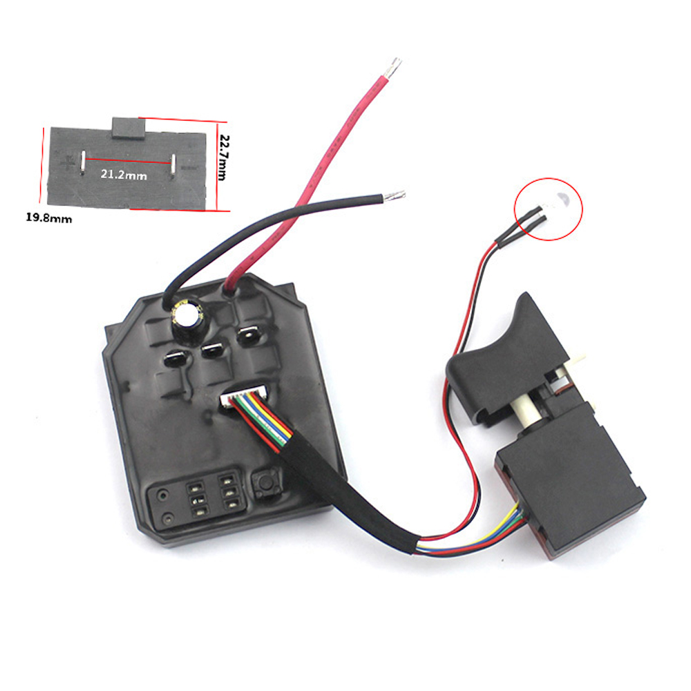Power Tool Angle Grinder Switch Brushless Electric Wrench Drive Control Board Speed Adjust Switch for 2106 Wrench Accessories