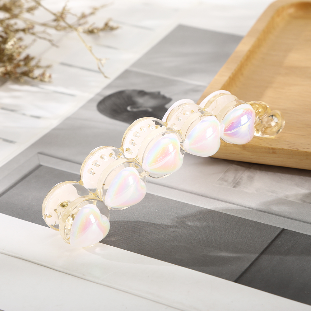 1Pc New Fashion Girls Women Plastic Hairpins Banana Hair Clips Pearl Barrettes Hair Claws Hair Crabs