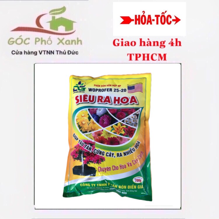 Phân bón siêu ra hoa kích hoa hiệu quả gói 700gam