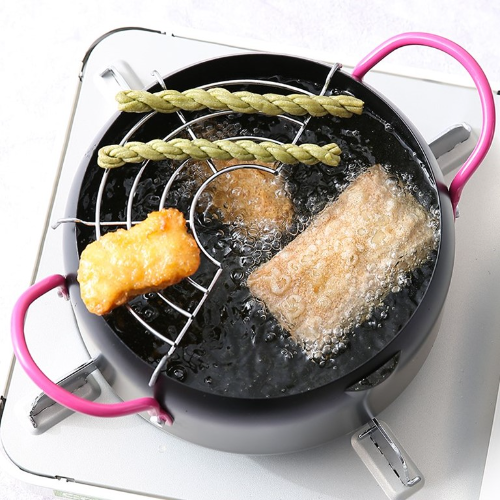 Nồi chiên ngập dầu, lọc dầu mini 18cm
