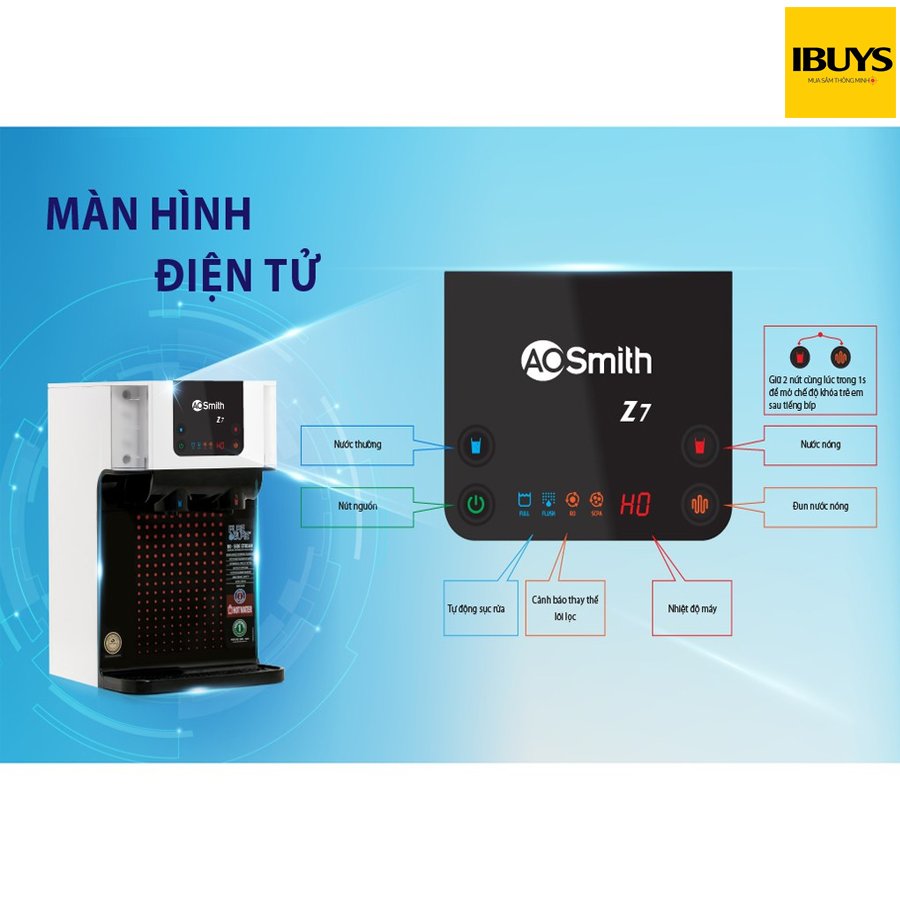 [CHÍNH HÃNG FREE LẮP ĐẶT TOÀN QUỐC ] Máy lọc nước RO AOSmith Z7