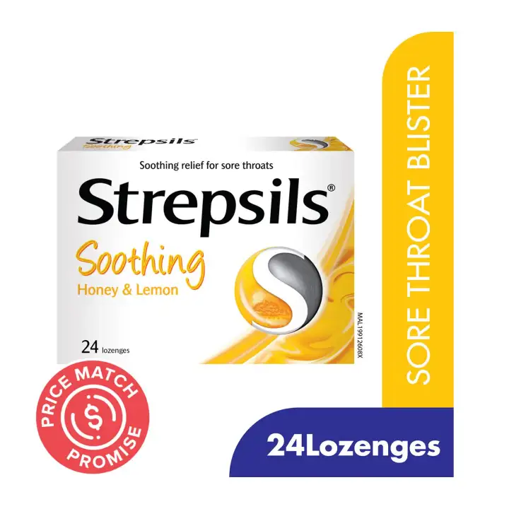 Strepsils Soothing Honey And Lemon Lozenges For Sore Throat X 6 Pouch Lazada Singapore