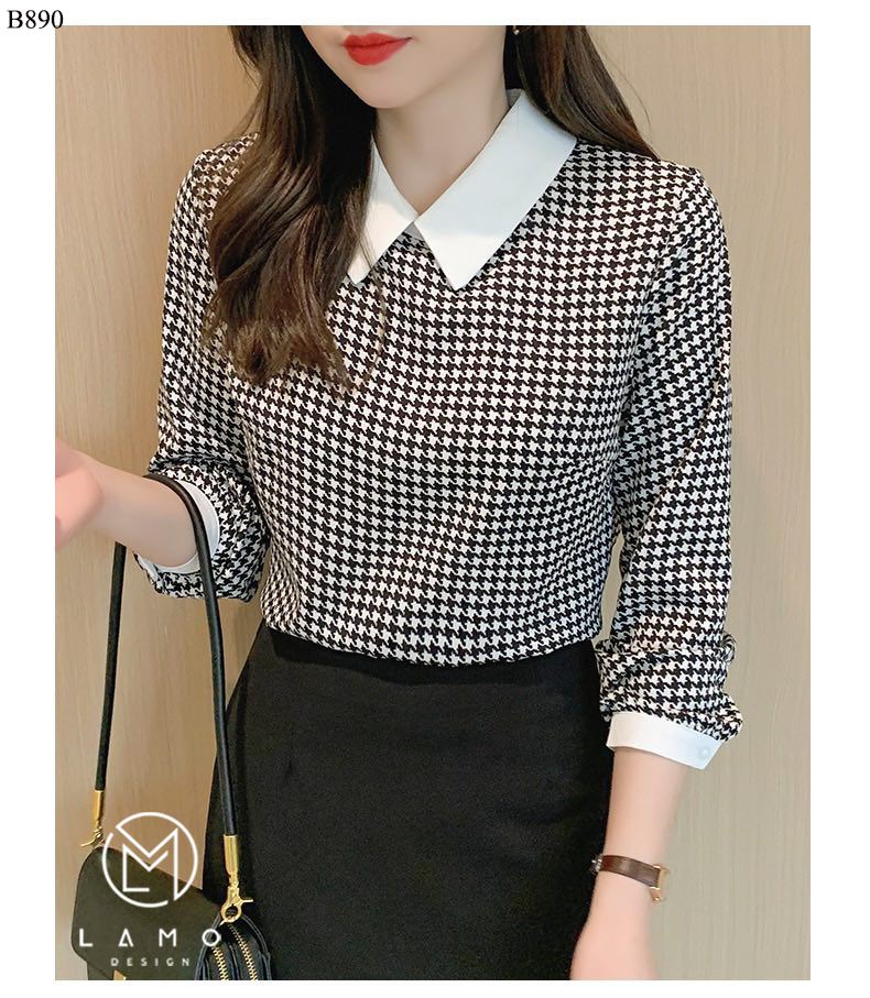 áo sơ mi nữ lụa mango  sang trọng -B890