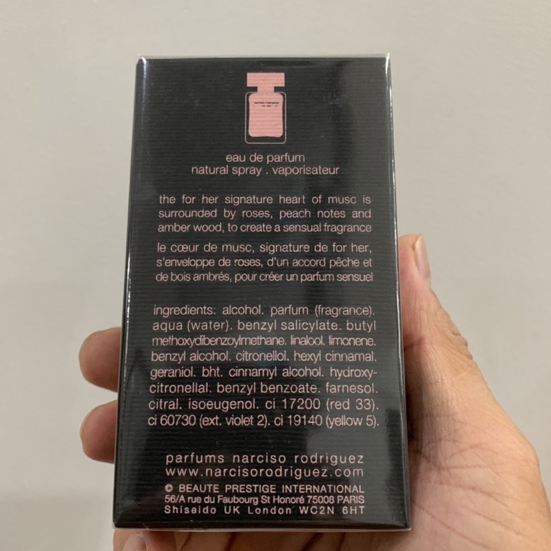 Nước hoa nữ Narciso Rodriguez for Her EDP 30ml full seal (Narciso  hồng)