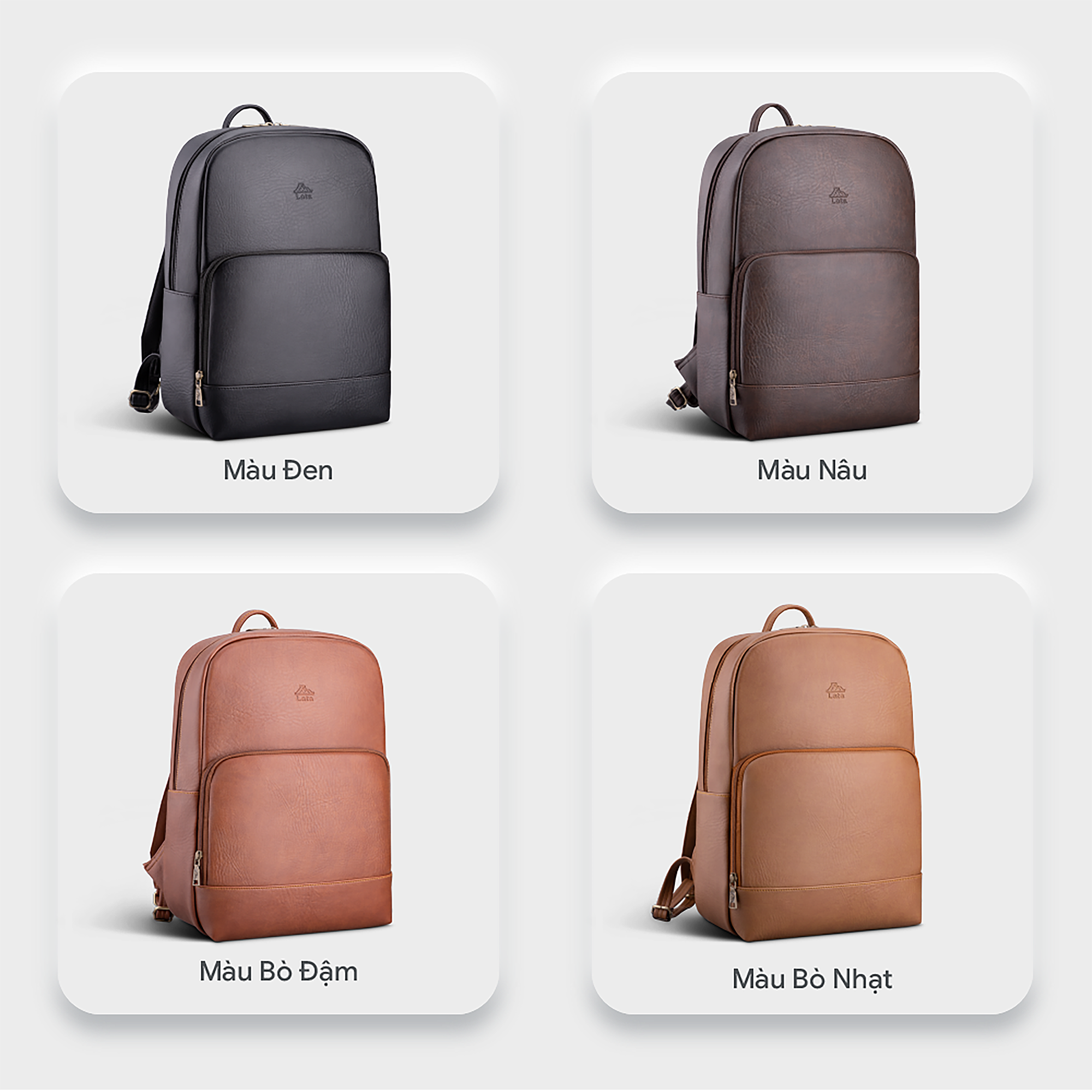 Lata Backpack (Large-Sized Men's Office Fashion - Leather Backpack Bal63)