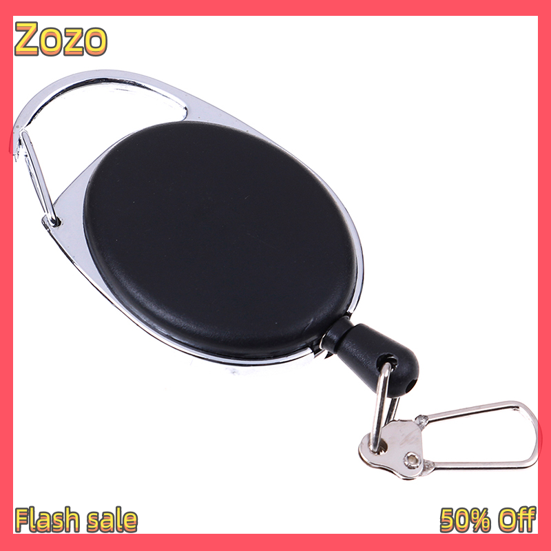 Zozo ✨Ready Stock✨ 1 Pcs Recoil extendable key chain ring clip pull keyring retracting