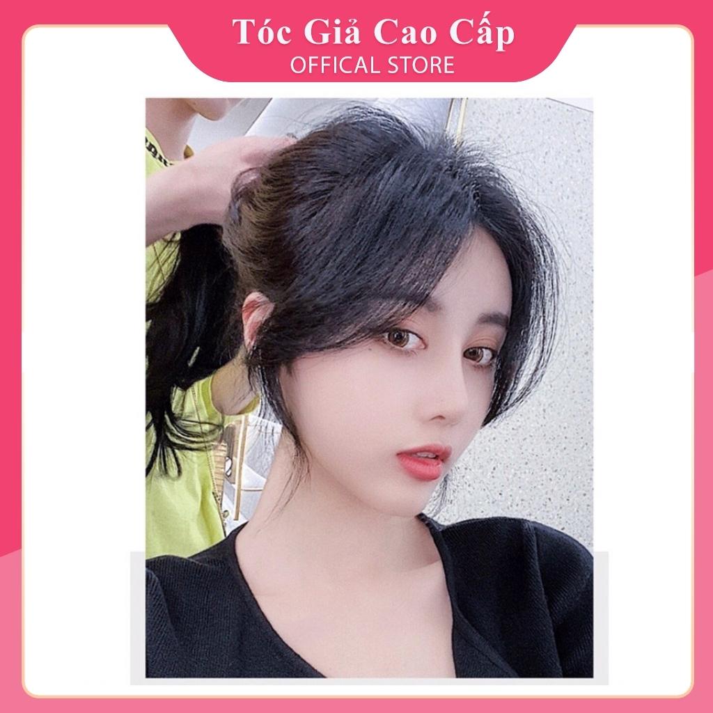 Tóc mái giả, mái dài layer hàn quốc sole- tóc sợi tơ