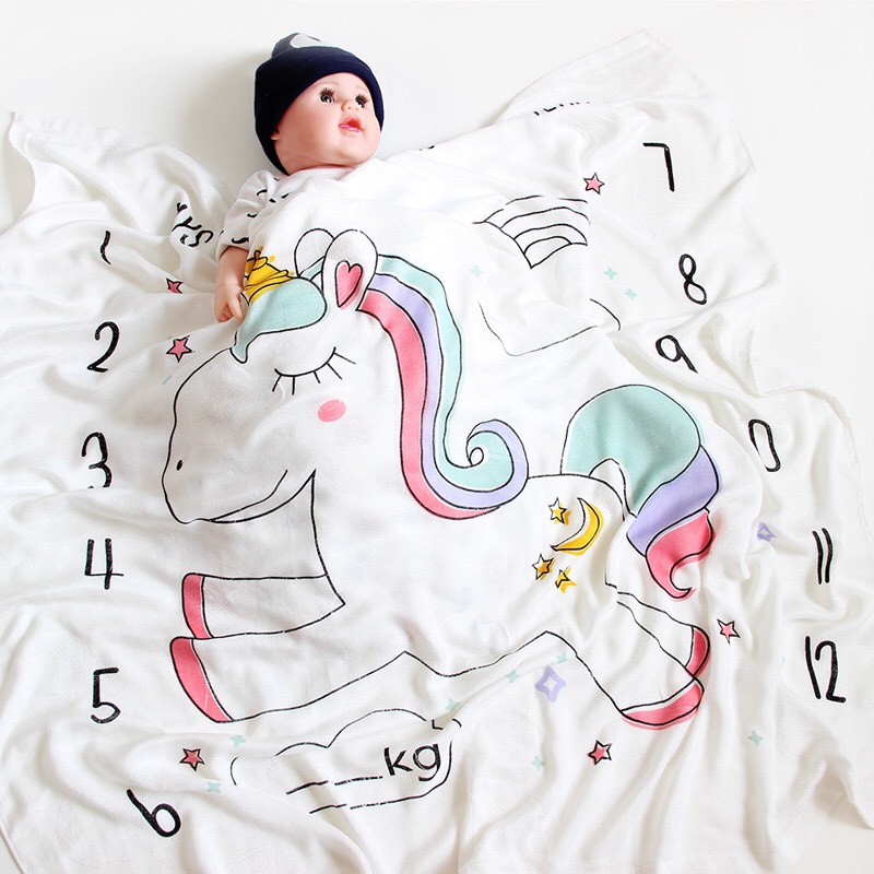 Chăn Lụa cotton Siêu Mềm Mát cho bé yêu