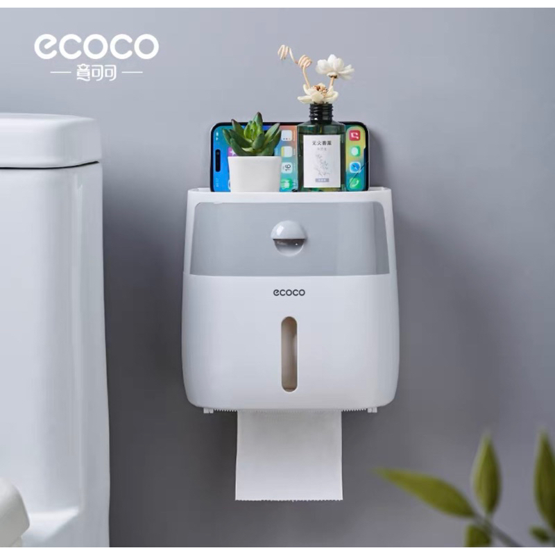 Ecoco 1804 2-in-1 Toilet Paper Holder