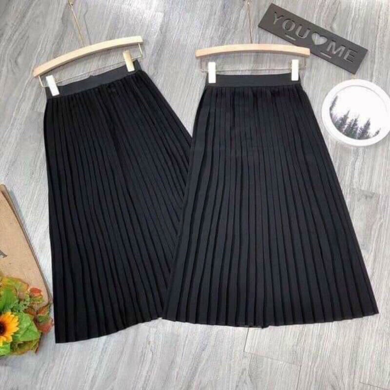 Siêu phẩm chân váy xếp ly dài