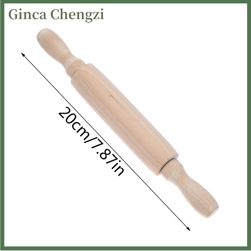 Ginca Rolling Pin Solid Wood Non stick Wooden Pressing Stick Baking Dough Kitchen Tool