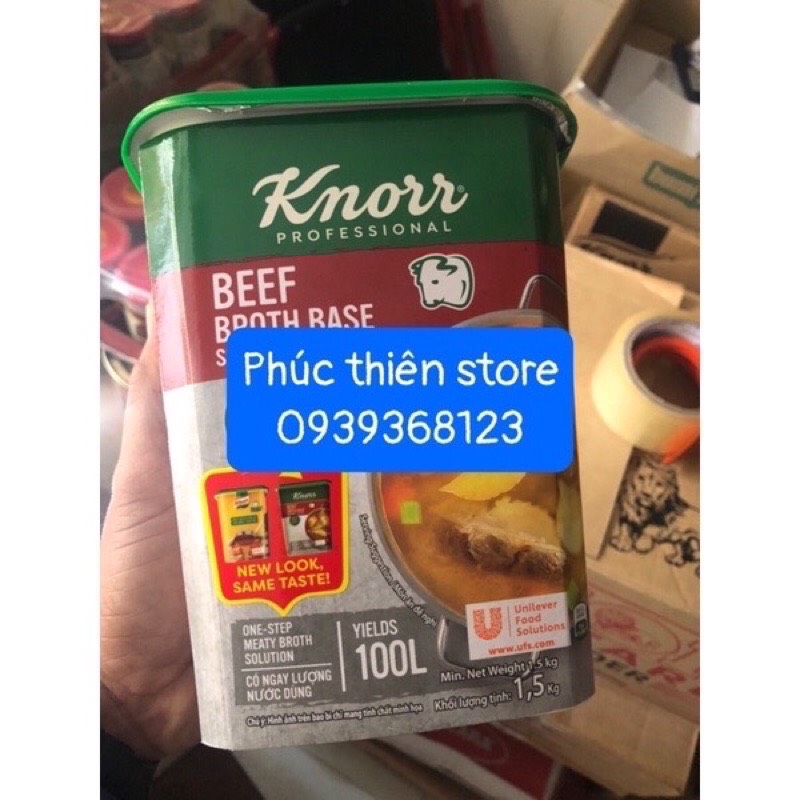 Súp nền thịt bò Knorr hũ 1,5kg