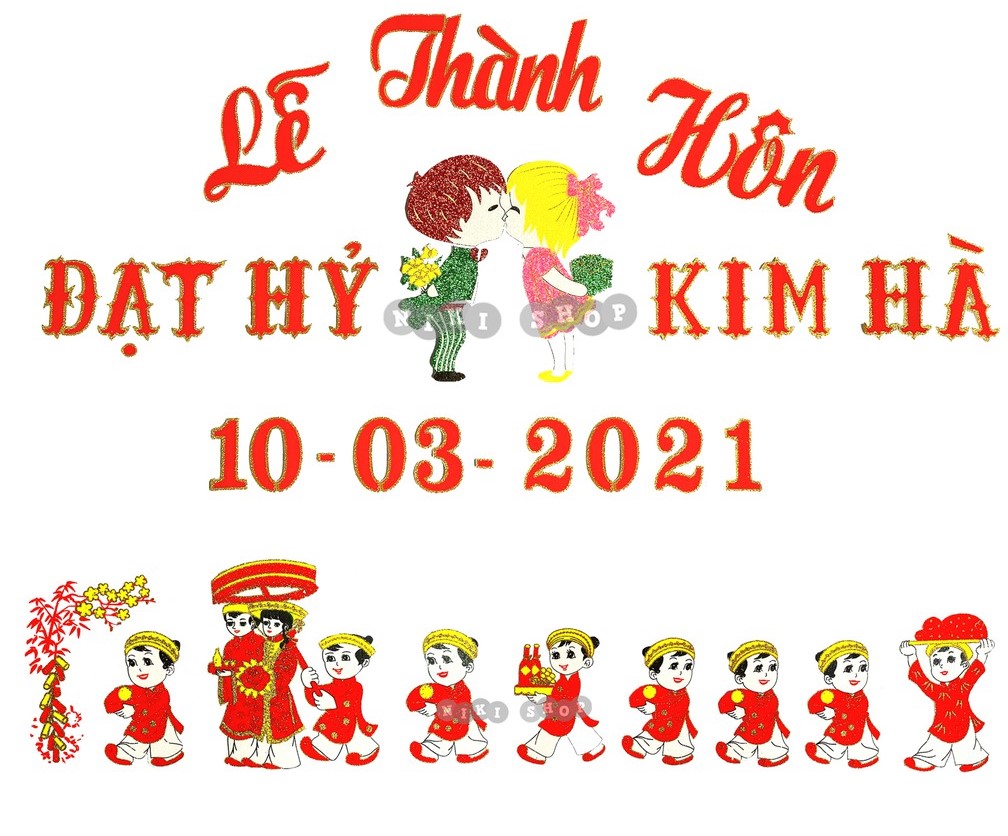 Chữ xốp trang trí ngày cưới