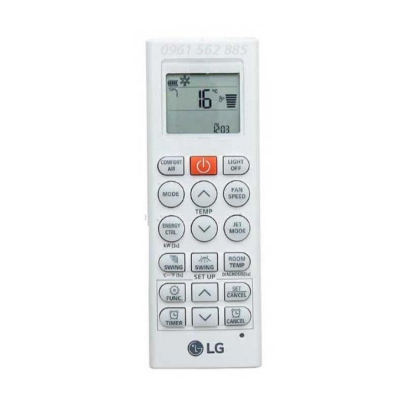 Điều khiển điều hòa lg nút cam đời mới xịn- kèm pin