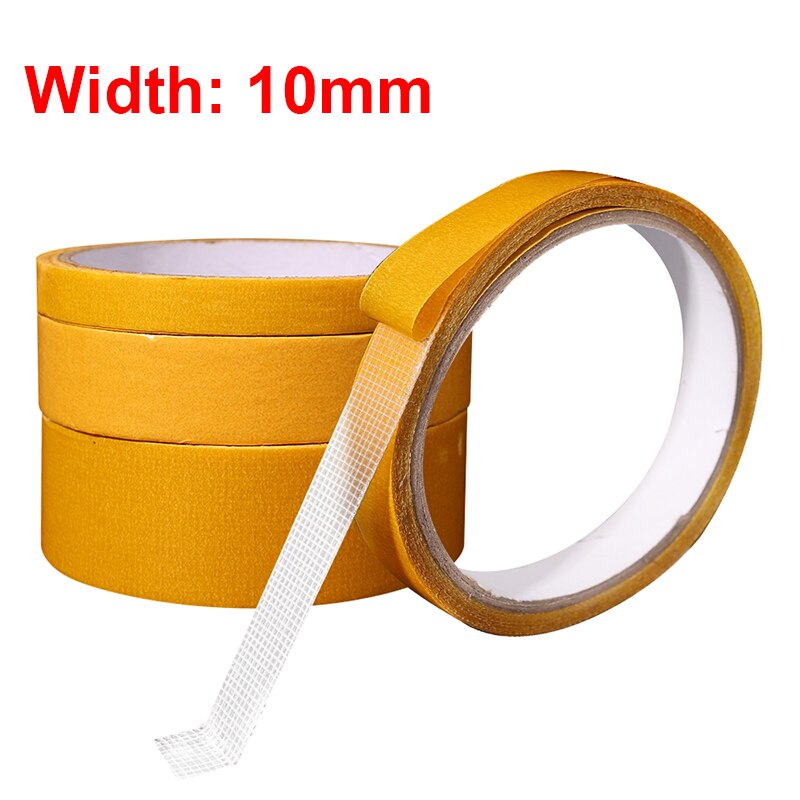 ‘；。【’【 5M Strong Fixation Double Sided Tape Translucent Mesh Waterproof Super Traceless Cloth Base Tapes High Viscosity Adhesive Tape