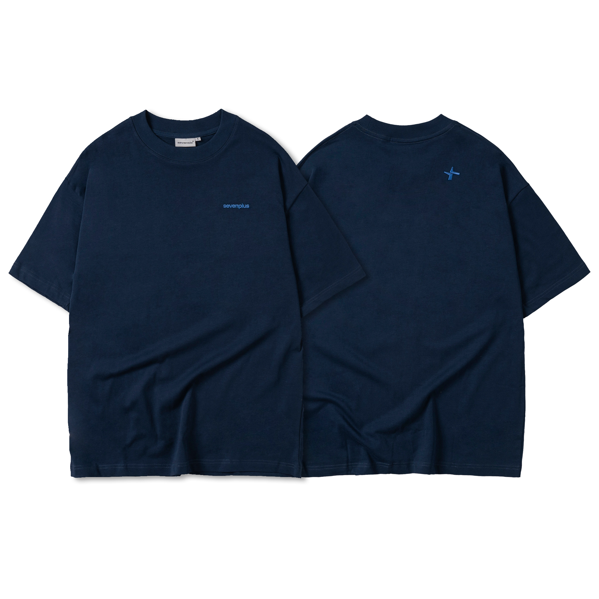 Áo thun basic form rộng logo thêu SEVENPLUS / SP-T03