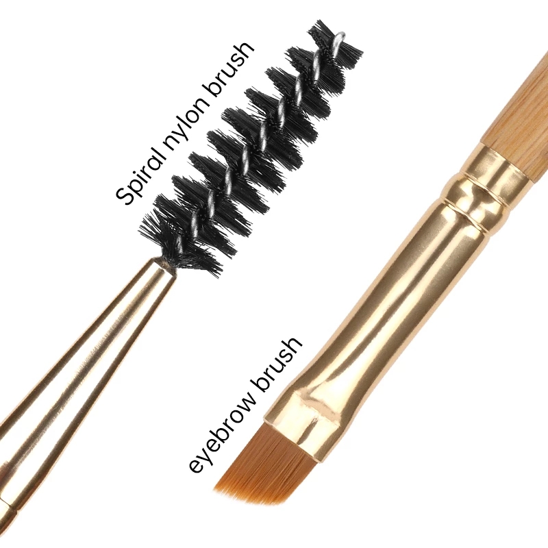 Double Head Eyebrow Brush Comb Eyeliner Eyelashes Cosmetics Makeup Brushes Tool