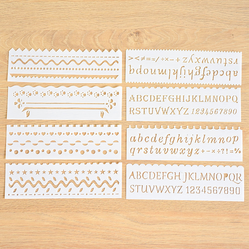 8Pcs/set%20Letter%20Wave%20Animal%20Shaped%20DIY%20Craft%20Hollow%20Layering%20Stencil%20For%20Wall%20Painting%20Scrapbooking%20Stamping%20Album%20Decorative%20Embossing%20Template%20Drawing%20Templates%20GENGLI%20-%20Image%204